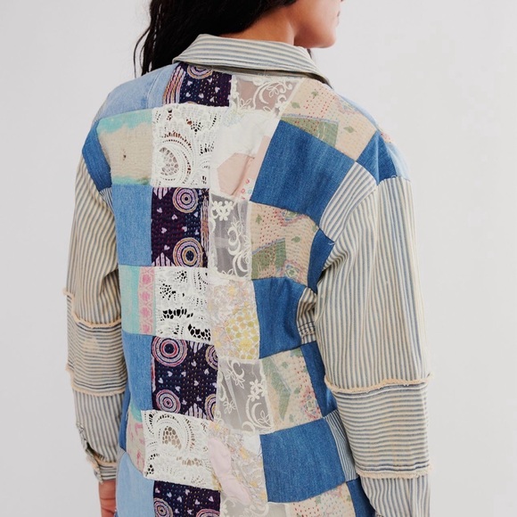 Tricia Fix X Free People Shirt Jacket M/L - Picture 5 of 9